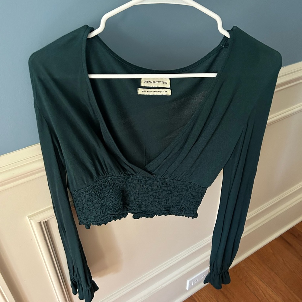 Urban outfitters, forest, green light weight top